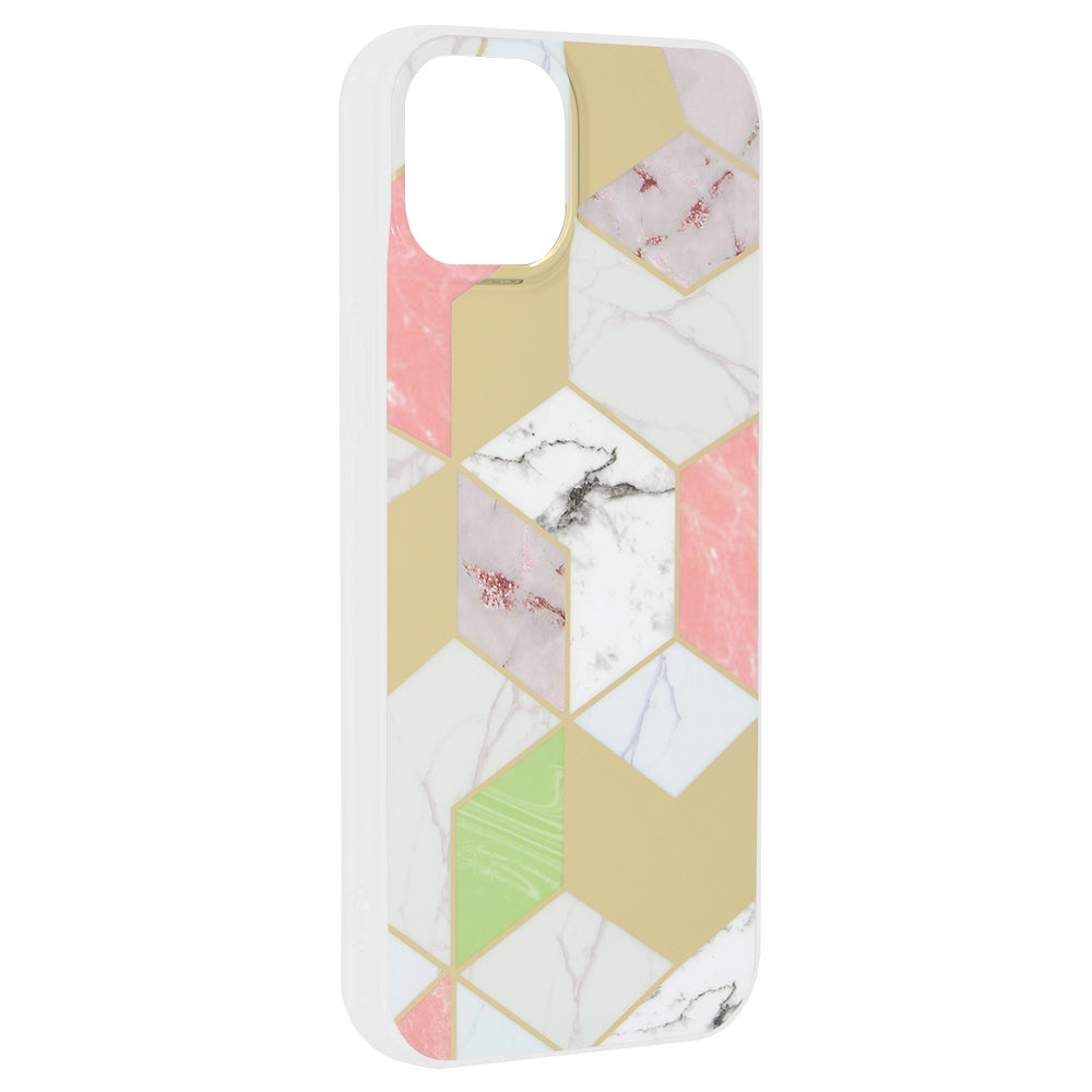 Husa pentru Apple iPhone 15 Plus, Techsuit, Marble, Mov