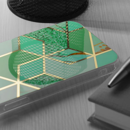 Husa pentru Apple iPhone 15 Plus, Techsuit, Marble, Verde