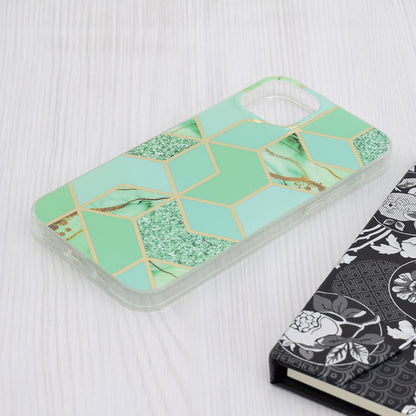 Husa pentru Apple iPhone 15 Plus, Techsuit, Marble, Verde