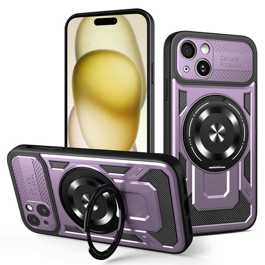 Husa pentru Apple iPhone 15 Plus, Techsuit, RuggedCam, Mov