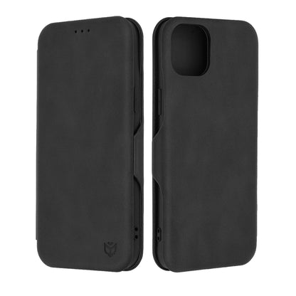 Husa pentru Apple iPhone 15 Plus, Techsuit, Safe Wallet Plus, Neagra