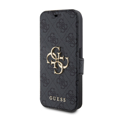 Husa pentru Apple iPhone 15 Pro, Guess, 4G Book, Gri