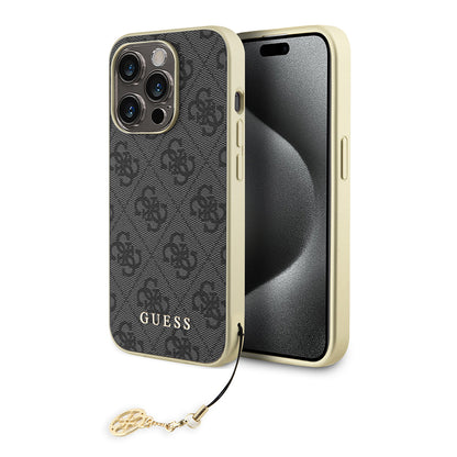Husa pentru Apple iPhone 15 Pro, Guess, 4G Charm, Gri