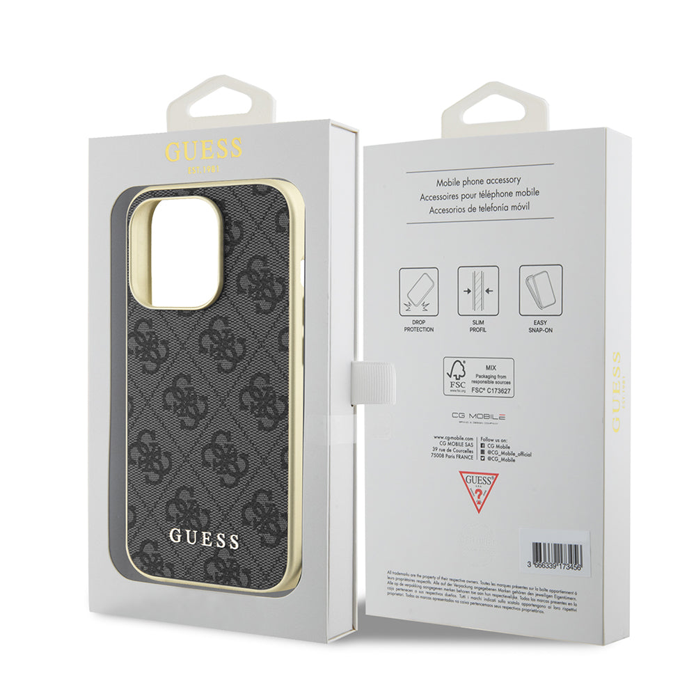 Husa pentru Apple iPhone 15 Pro, Guess, 4G Charm, Gri