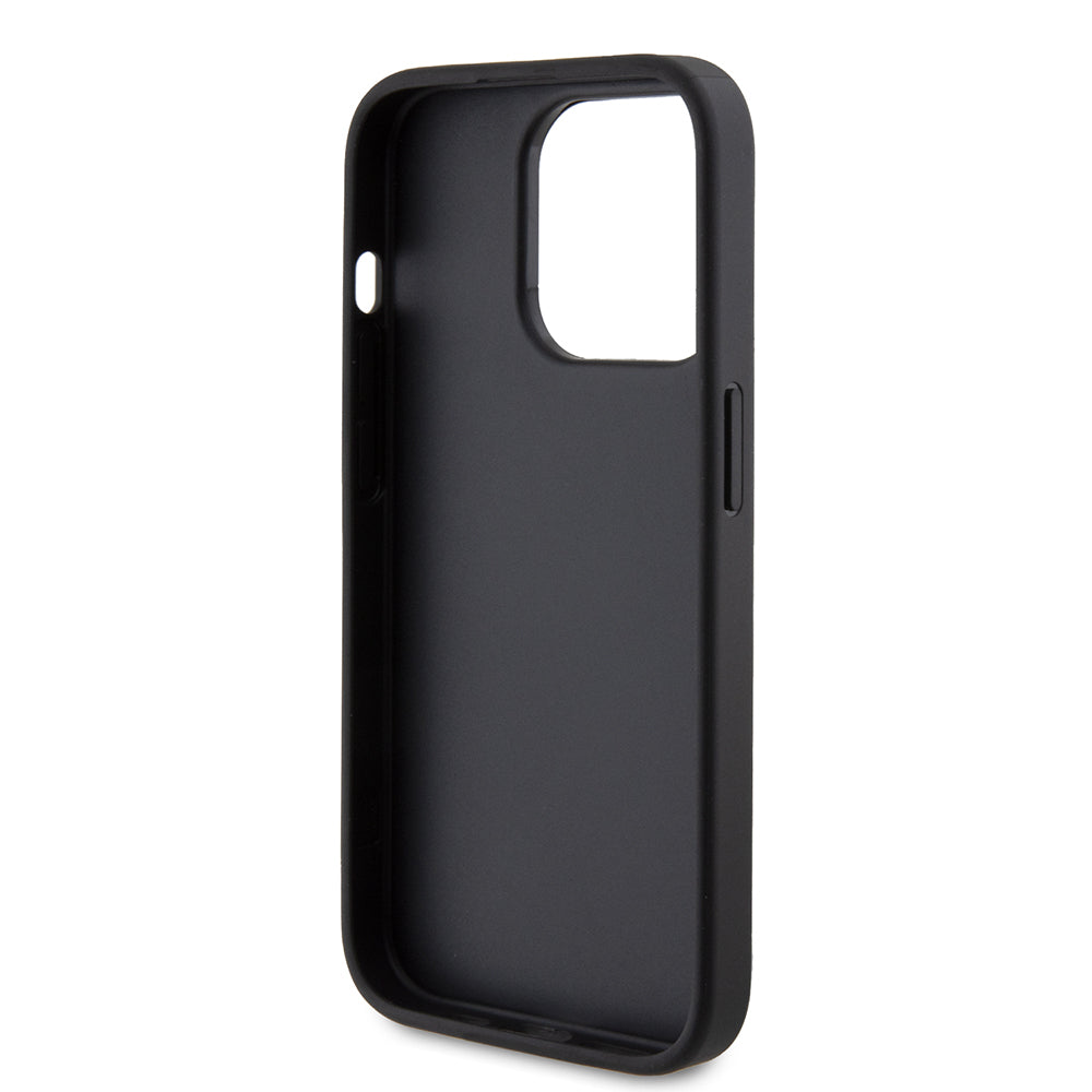 Husa pentru Apple iPhone 15 Pro, Guess, 4G Metal Gold Logo, Gri
