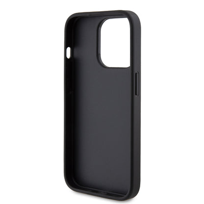 Husa pentru Apple iPhone 15 Pro, Guess, 4G Metal Gold Logo, Gri