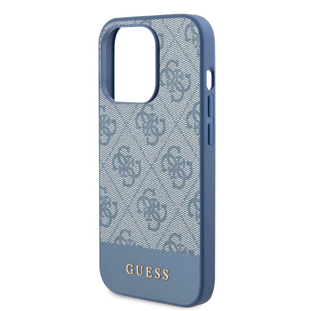 Husa pentru Apple iPhone 15 Pro, Guess, 4G Stripe, Albastra