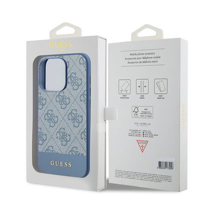Husa pentru Apple iPhone 15 Pro, Guess, 4G Stripe, Albastra