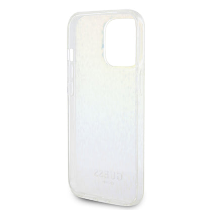 Husa pentru Apple iPhone 15 Pro, Guess, IML Faceted Mirror Disco Iridescent, Multicolor
