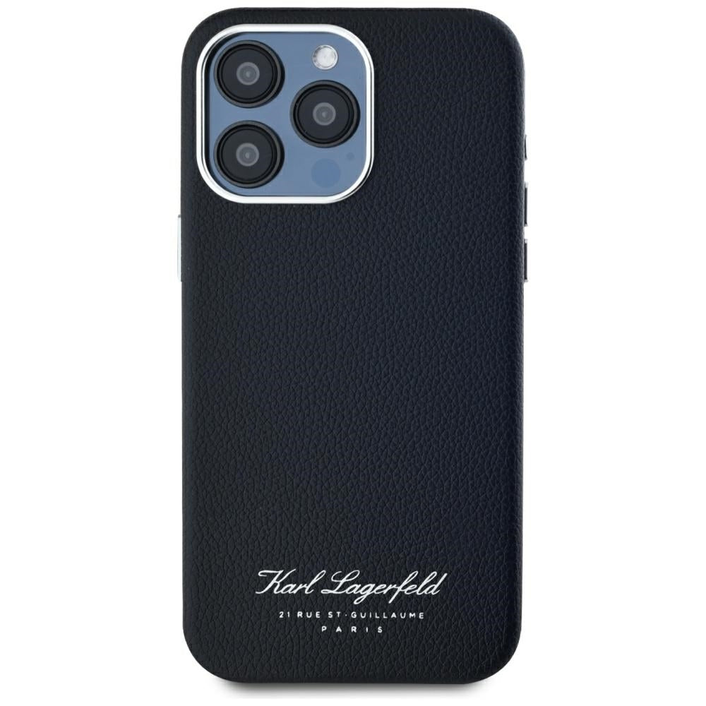 Husa pentru Apple iPhone 15 Pro, Karl Lagerfeld, Grained Hotel RSG, Neagra
