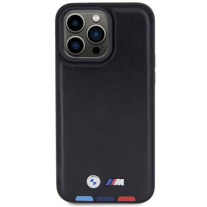Husa pentru Apple iPhone 15 Pro Max, BMW, Stamp Tricolor, Neagra