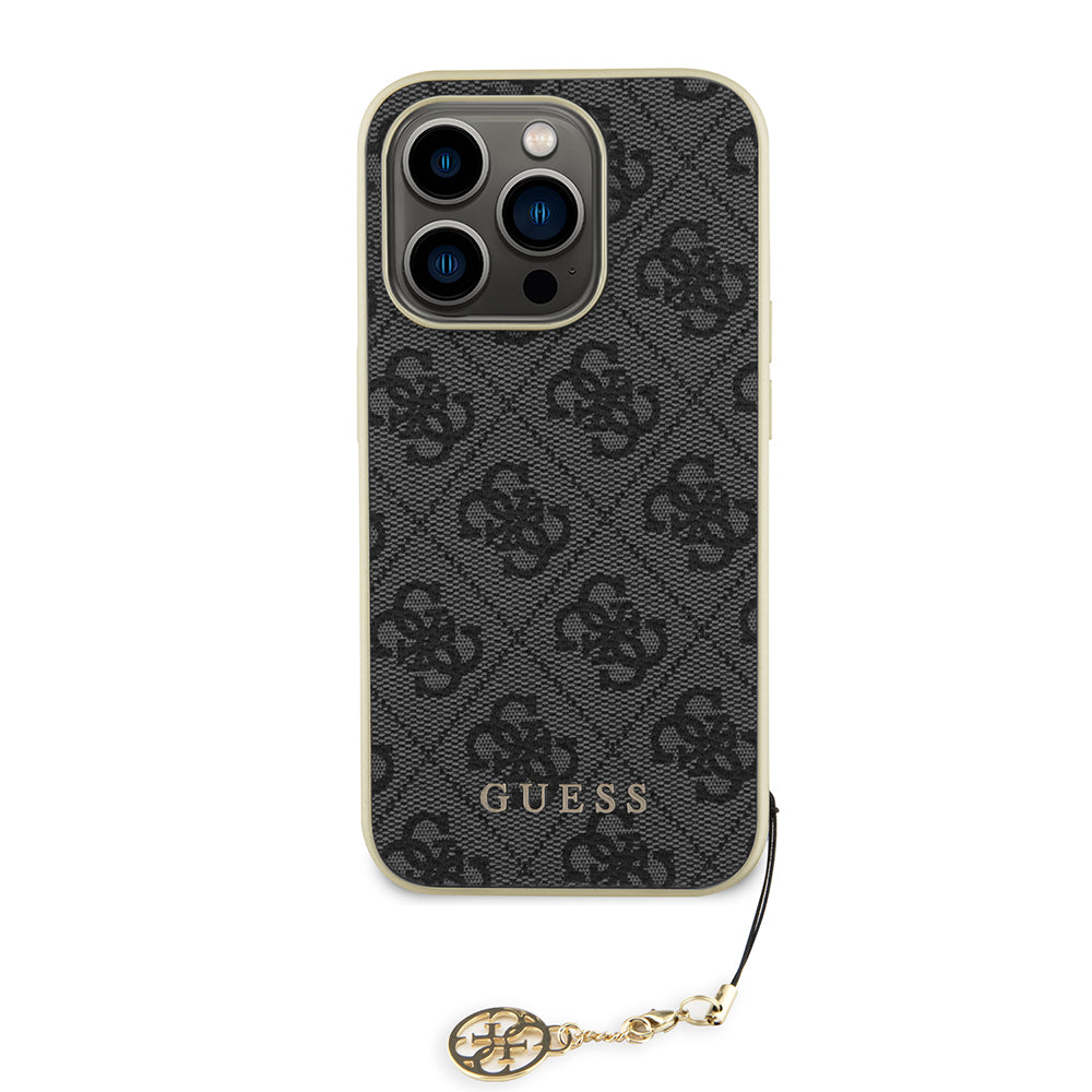 Husa pentru Apple iPhone 15 Pro Max, Guess, 4G Charm, Gri