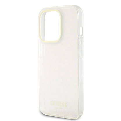 Husa pentru Apple iPhone 15 Pro Max, Guess, IML Faceted Mirror Disco Iridescent, Roz