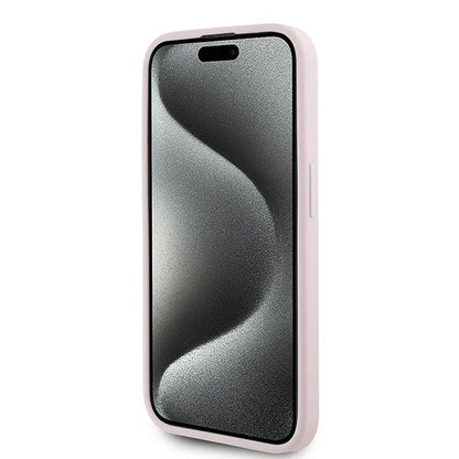 Husa pentru Apple iPhone 15 Pro Max, Karl Lagerfeld, Diagonal Quilted Script, Roz