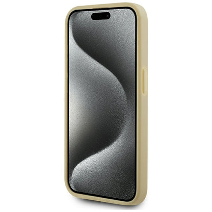 Husa pentru Apple iPhone 15 Pro Max, Karl Lagerfeld, Metal Signature, Aurie