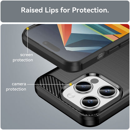 Husa pentru Apple iPhone 15 Pro Max, Techsuit, Carbon, Neagra