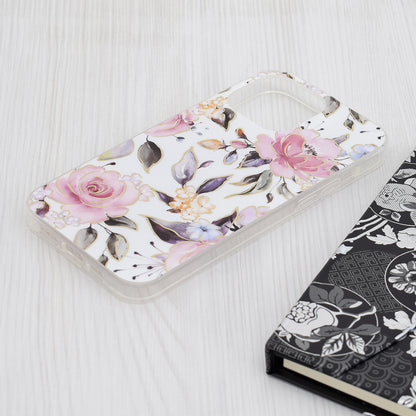 Husa pentru Apple iPhone 15 Pro Max, Techsuit, Marble, Alba