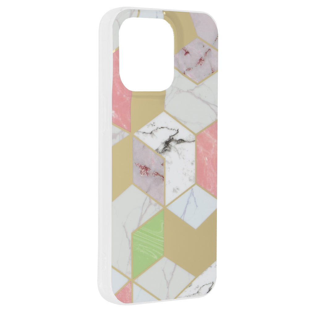 Husa pentru Apple iPhone 15 Pro Max, Techsuit, Marble, Mov