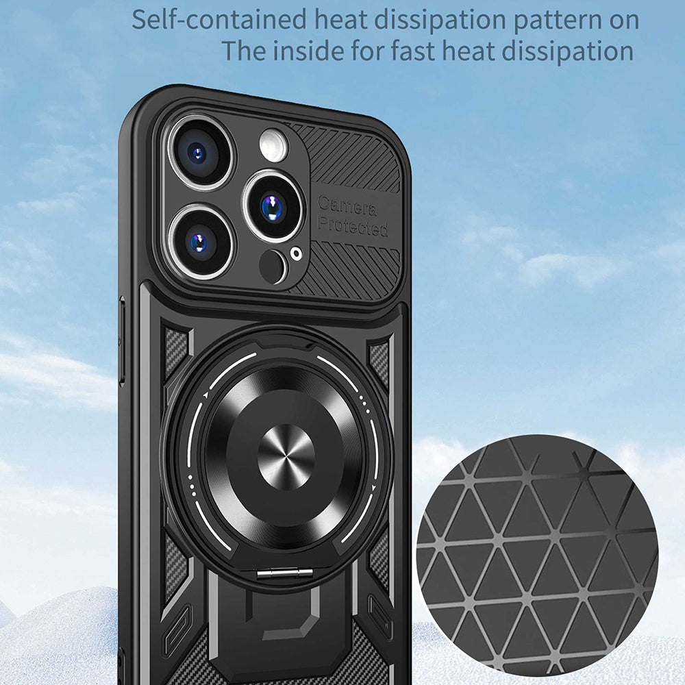 Husa pentru Apple iPhone 15 Pro Max, Techsuit, RuggedCam, Mov