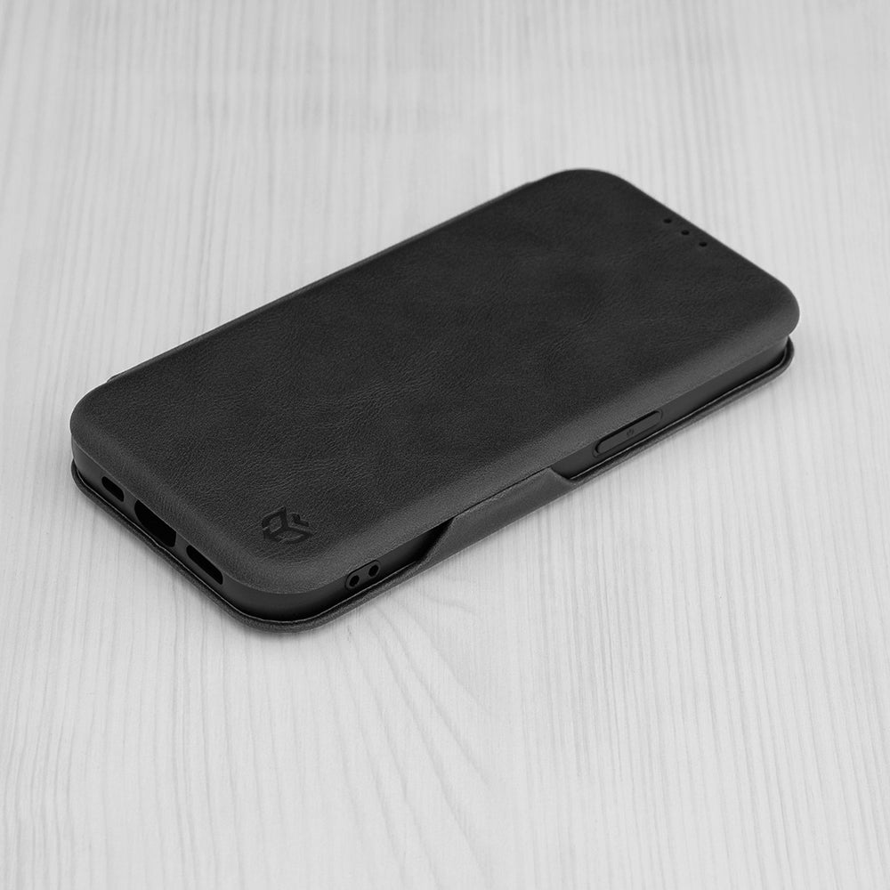 Husa pentru Apple iPhone 15 Pro Max, Techsuit, Safe Wallet Plus, Neagra