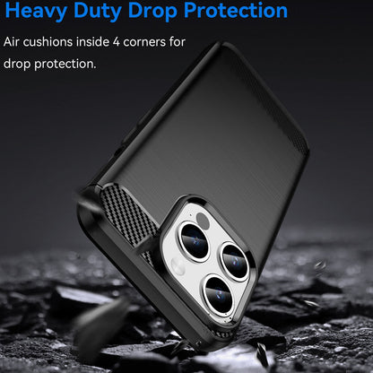 Husa pentru Apple iPhone 15 Pro, Techsuit, Carbon, Neagra