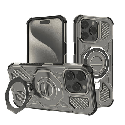Husa pentru Apple iPhone 15 Pro, Techsuit, Carbon Shield Pro, Fumurie