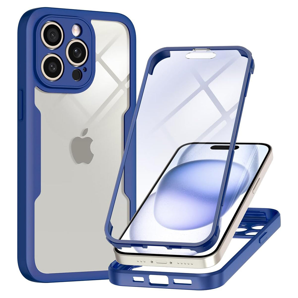 Husa pentru Apple iPhone 15 Pro, Techsuit, ColorVerse 360, Albastra