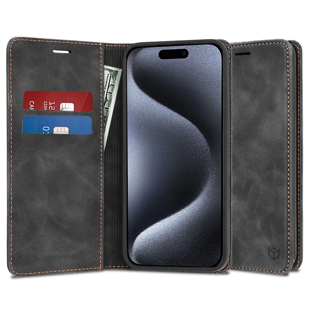 Husa pentru Apple iPhone 15 Pro, Techsuit, Confy, Neagra