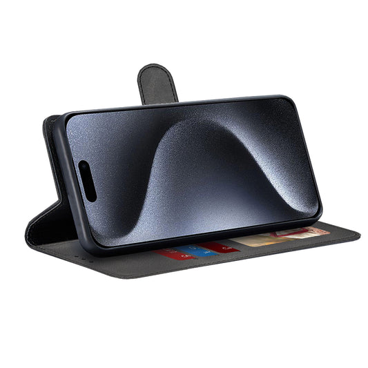 Husa pentru Apple iPhone 15 Pro, Techsuit, Diary Book, Neagra