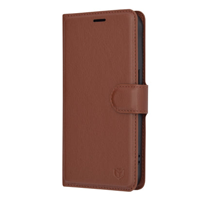 Husa pentru Apple iPhone 15 Pro, Techsuit, Leather Folio, Maro