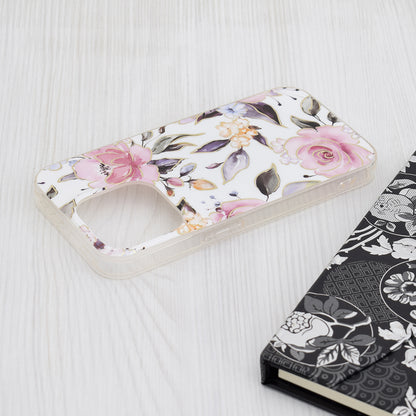 Husa pentru Apple iPhone 15 Pro, Techsuit, Marble, Alba