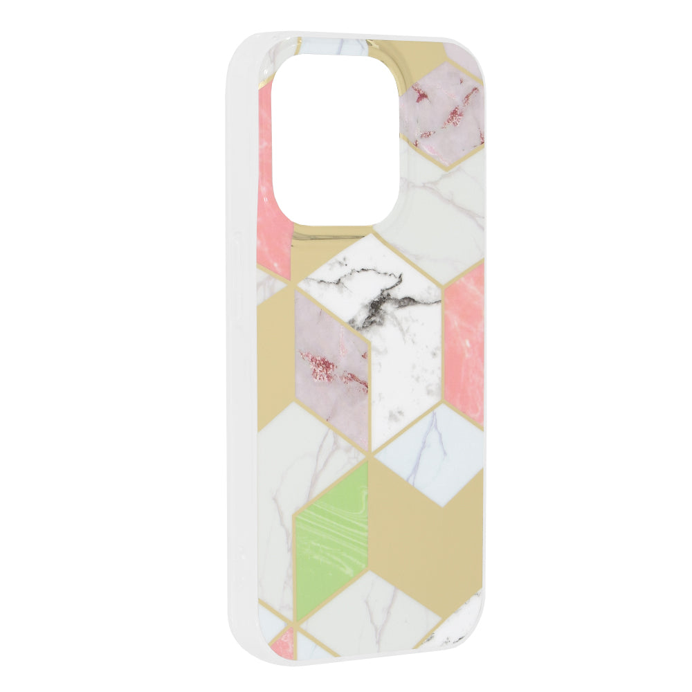 Husa pentru Apple iPhone 15 Pro, Techsuit, Marble, Mov