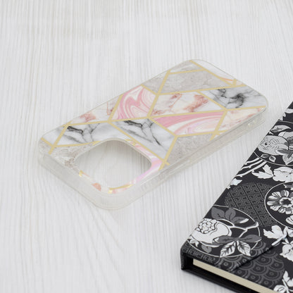 Husa pentru Apple iPhone 15 Pro, Techsuit, Marble, Roz