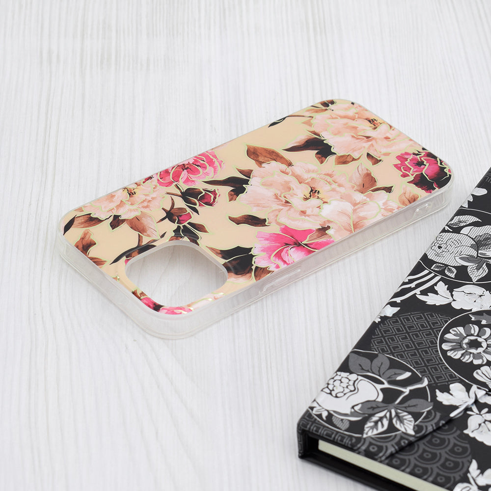 Husa pentru Apple iPhone 15, Techsuit, Marble, Bej