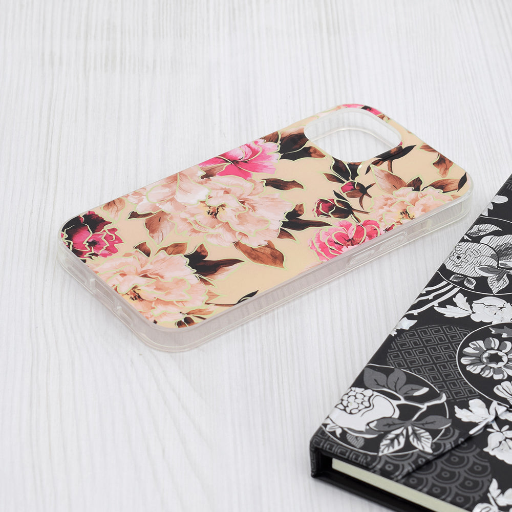 Husa pentru Apple iPhone 15, Techsuit, Marble, Bej