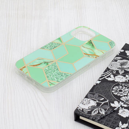 Husa pentru Apple iPhone 15, Techsuit, Marble, Verde