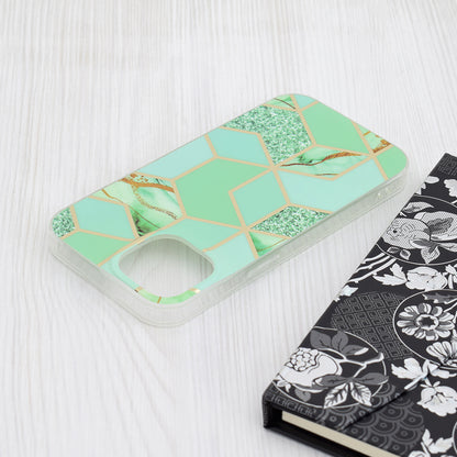 Husa pentru Apple iPhone 15, Techsuit, Marble, Verde