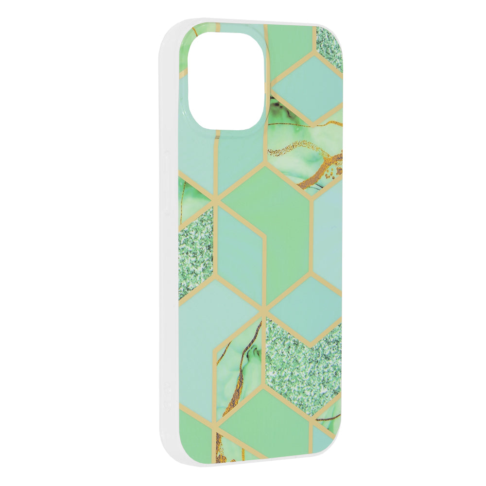 Husa pentru Apple iPhone 15, Techsuit, Marble, Verde