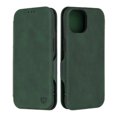 Husa pentru Apple iPhone 15, Techsuit, Safe Wallet Plus, Verde