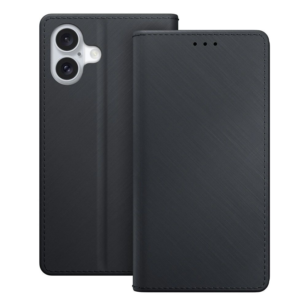 Husa pentru Apple iPhone 16, 3MK, Wallet, Neagra