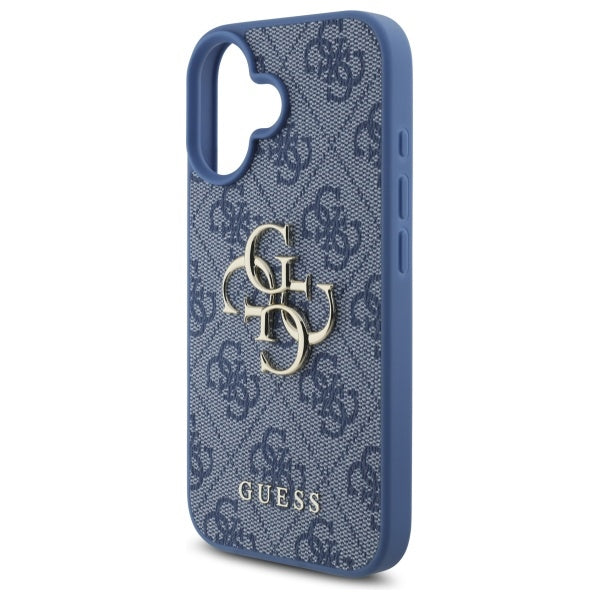 Husa pentru Apple iPhone 16, Guess, 4G Big Logo, Albastra