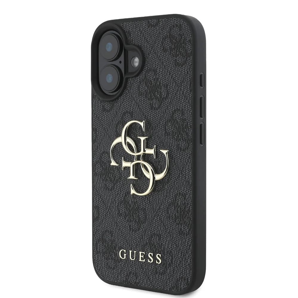 Husa pentru Apple iPhone 16, Guess, 4G Big Logo, Neagra