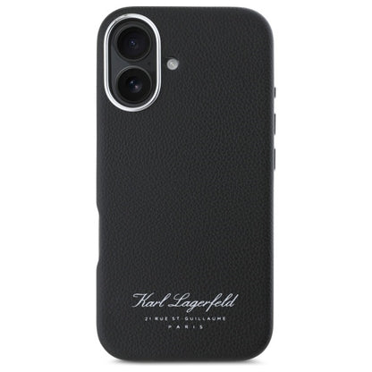Husa pentru Apple iPhone 16, Karl Lagerfeld, RSG, Neagra