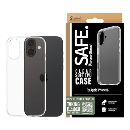 Husa pentru Apple iPhone 16, PanzerGlass, Safe., Transparenta