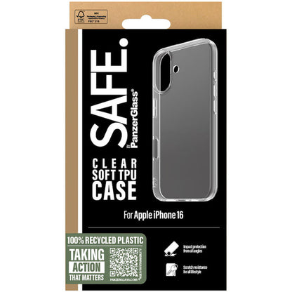 Husa pentru Apple iPhone 16, PanzerGlass, Safe., Transparenta