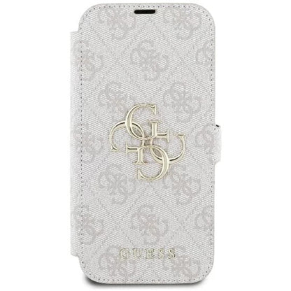 Husa pentru Apple iPhone 16 Plus, Guess, 4G Book, Roz