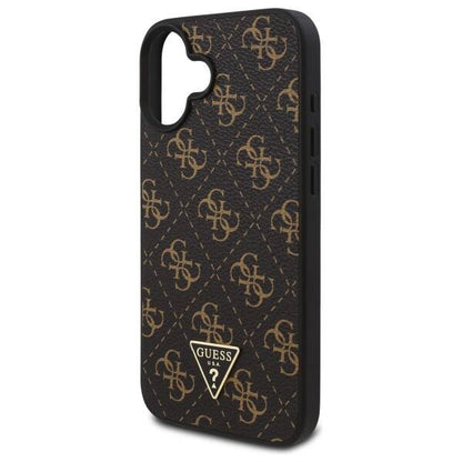 Husa pentru Apple iPhone 16 Plus, Guess, 4G Triangle Logo, Neagra