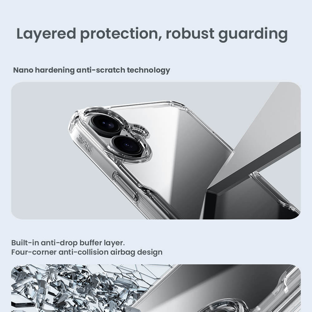 Husa pentru Apple iPhone 16 Plus, Nillkin, Nature Pro, Albastra
