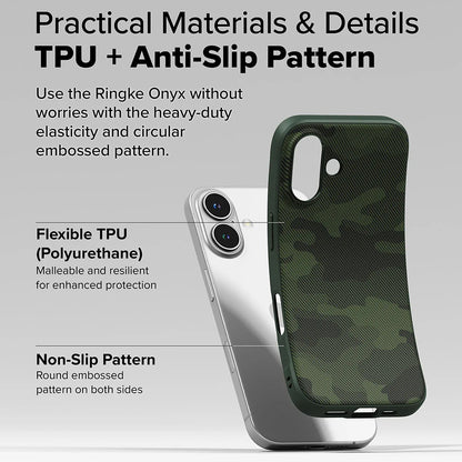 Husa pentru Apple iPhone 16 Plus, Ringke, Onyx Design, Verde
