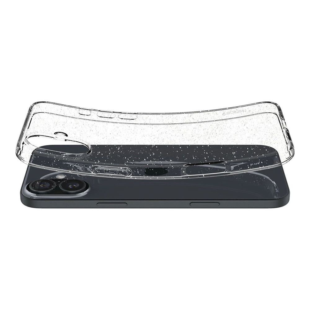 Husa pentru Apple iPhone 16 Plus, Spigen, Liquid Crystal Glitter, Transparenta